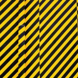 Black and yellow hazard lines