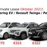 Nieuw Aanbod Lease 'M! Dacia Spring EV | Renault Twingo | Peugeot 208