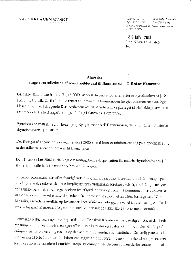 afgørelse