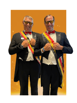 Bedrijfsanimatie Typetje Jos & Jos voor events straatanimatie animatie jos en jos pro-fun Lanaken Vlaanderen Belgie Nederland typetjes Feestanimatie grappige typetjes