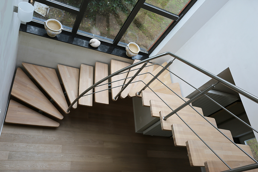 Escalier inox bois – Prodesigning