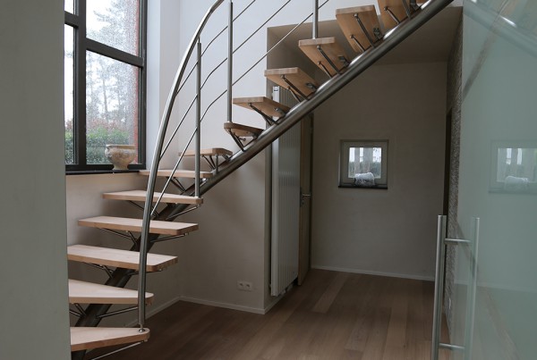 Escalier Inox Bois