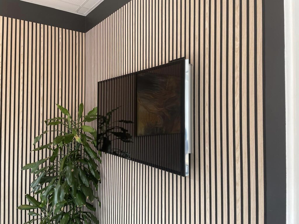 Moderne tv, akustikvægge