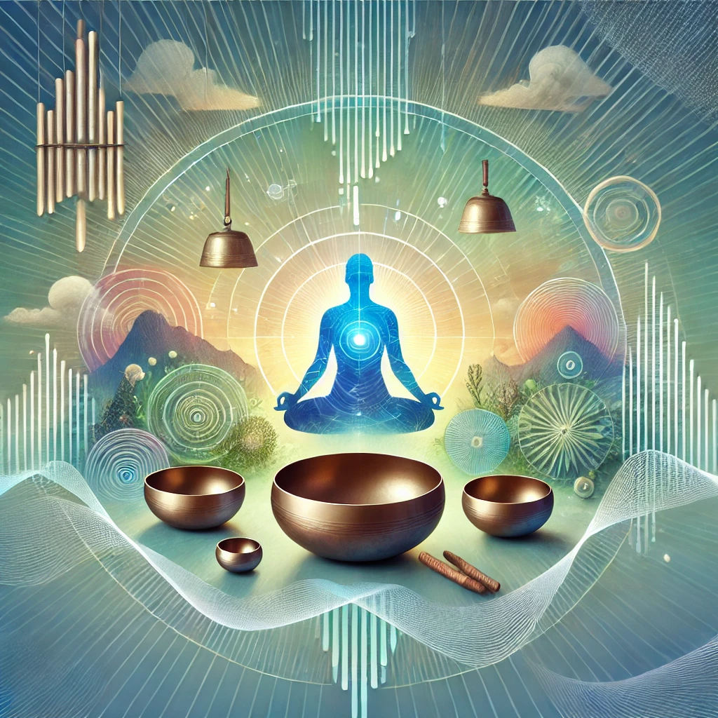 DALL·E 2024-12-27 18.07.22 – A visually captivating promotional graphic for sound healing, incorporating soothing and calming elements. The design features a serene background wit