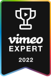 Vimeo Experts Badge Black
