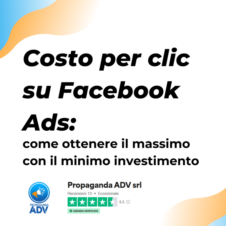 Ottieni il massimo dal tuo investimento su Facebook Ads ottimizzando il costo per click. Clicca qui per scoprire come farlo subito!