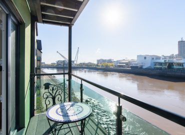 view of river usk in Newport