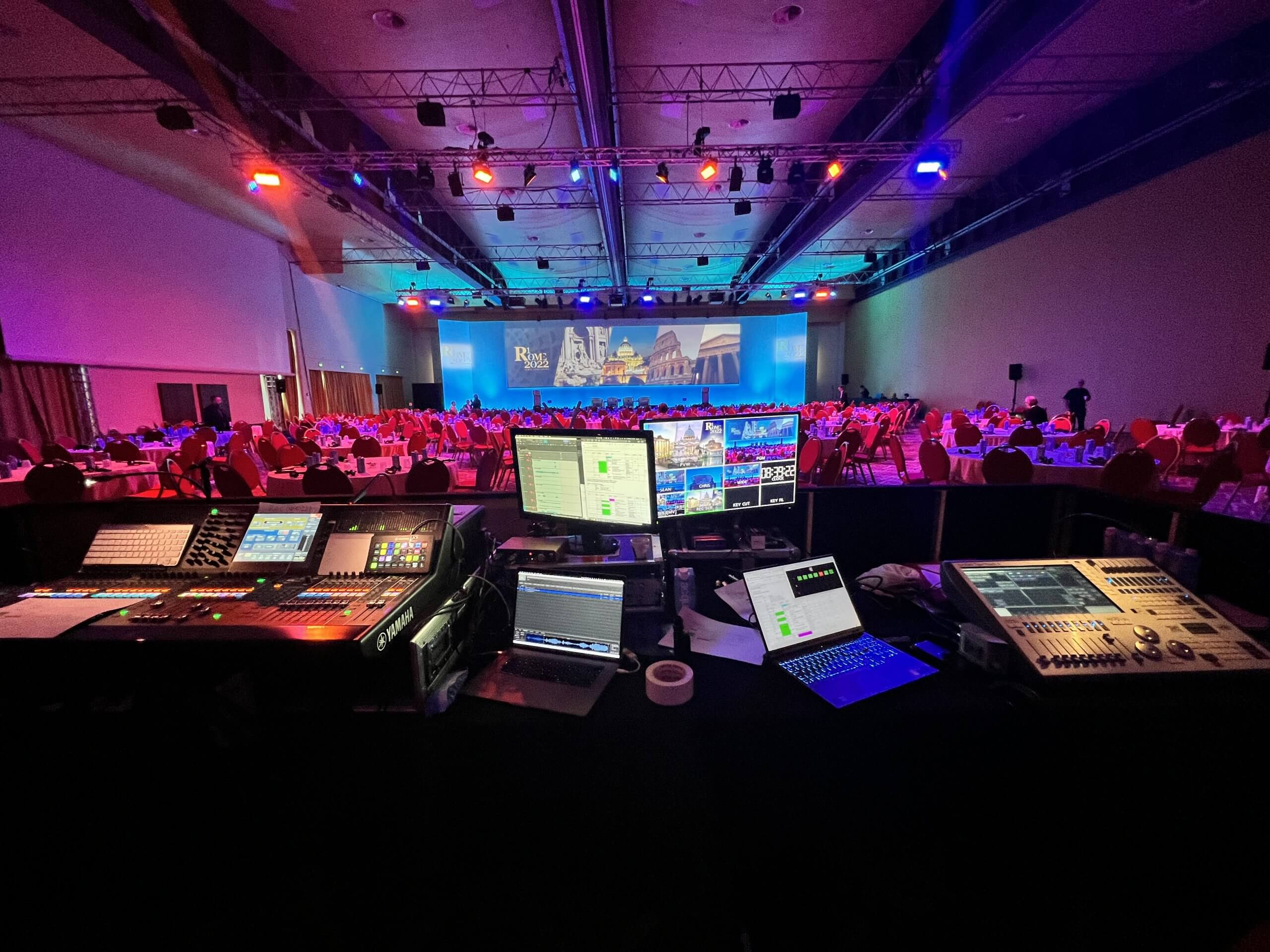 Protec provide AV support and staging for ICMIF conference rome 2022