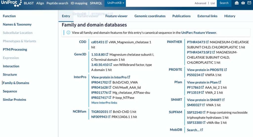 Uniprot Domain Multiple Sequence Alignment (MSA): Tools & Databases