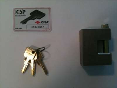 Cisa lås kan benyttes med låsebom og andre af vores låse