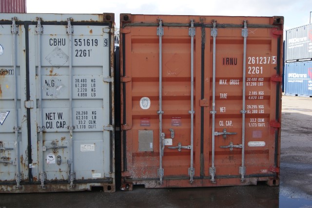 Brugt container til leje hos PRO-trans A/S. Denne 20 fods DC skibscontainer er brugt men står i god stand