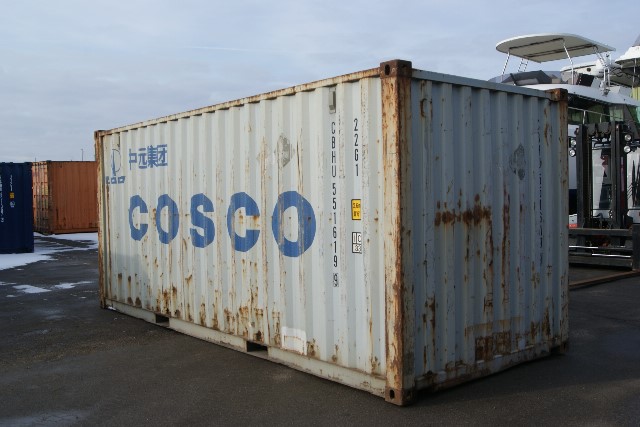 Brugt container til salg hos PRO-trans A/S. Denne 20 fods DC skibscontainer er brugt men står i god stand