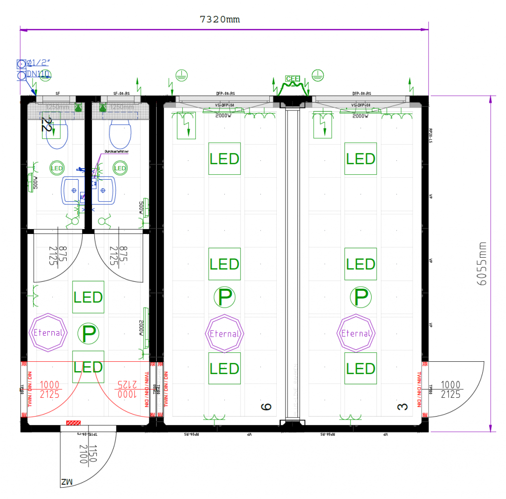 PLUS LINE bygnings plantegning