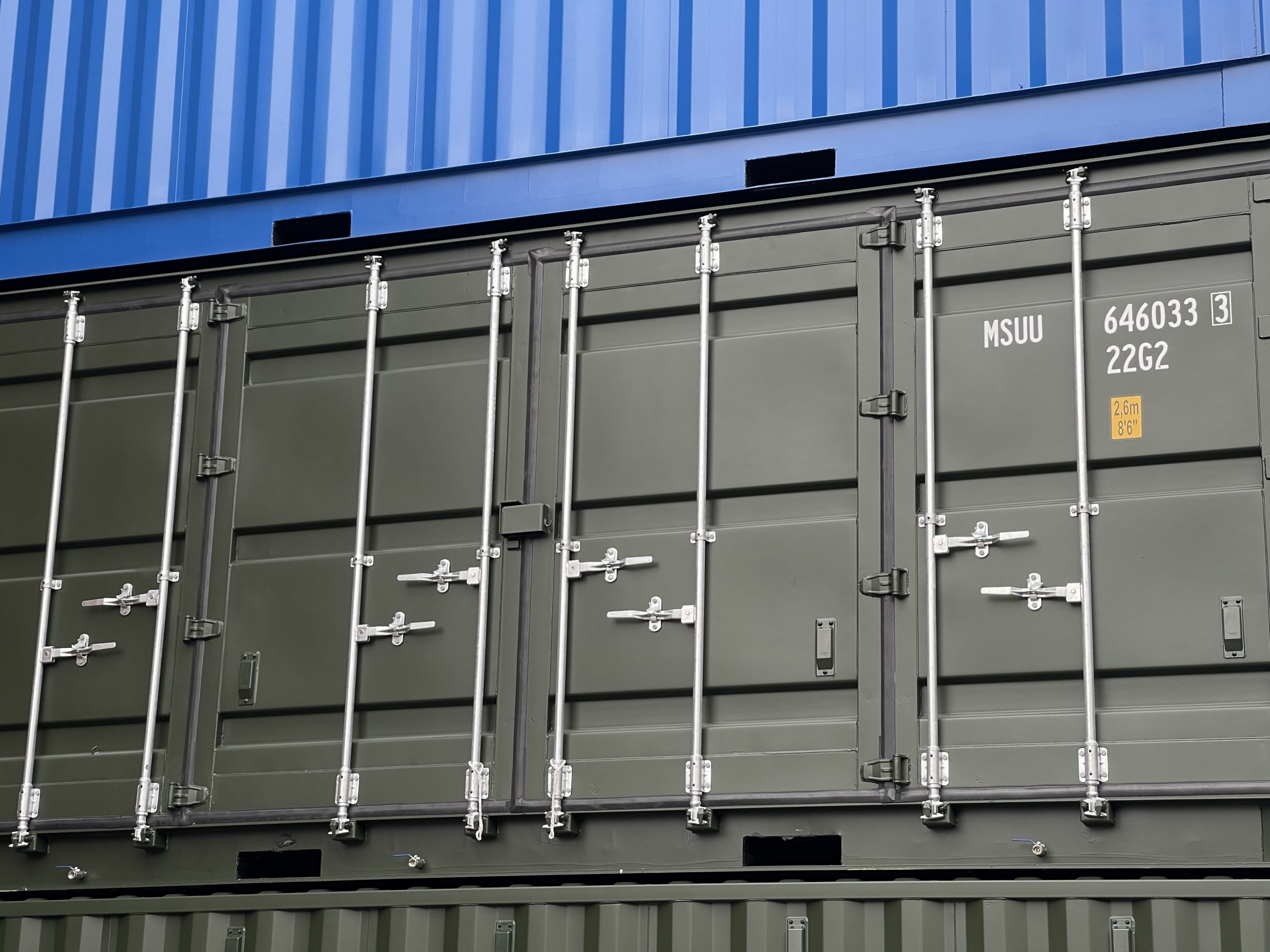 20 fods sidedørscontainer