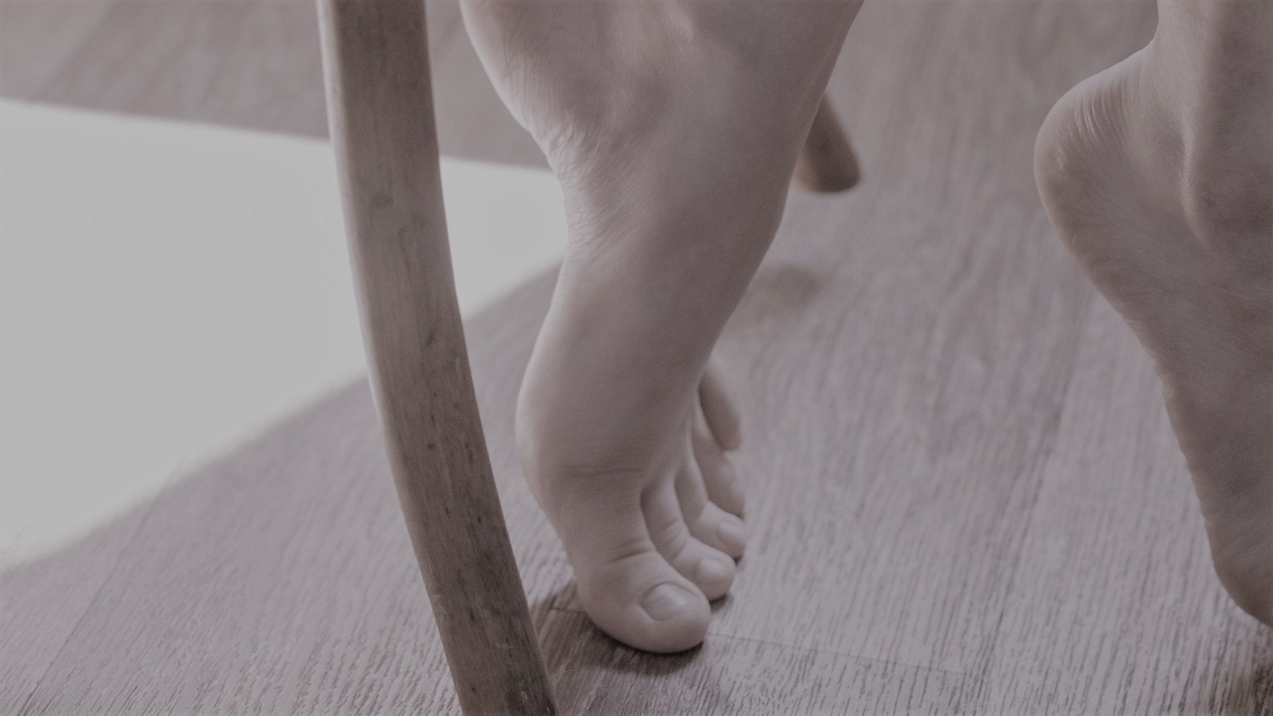 Pedicure - widescreen - bw