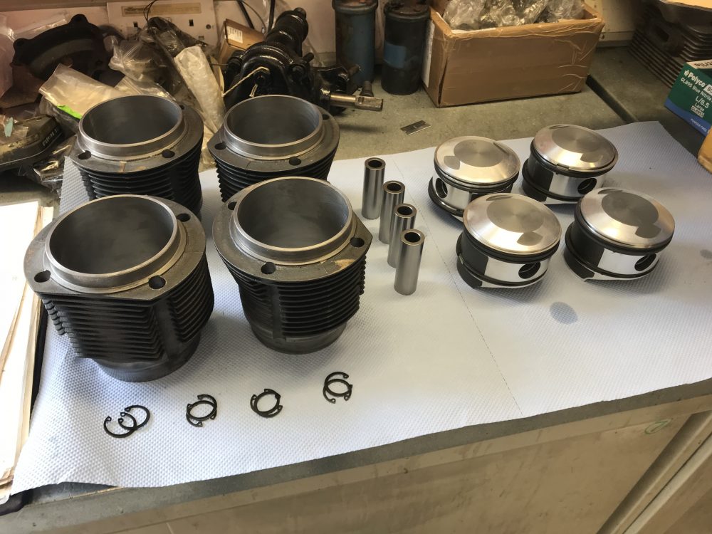 Porsche 356 1720CC Barrels and Pistons