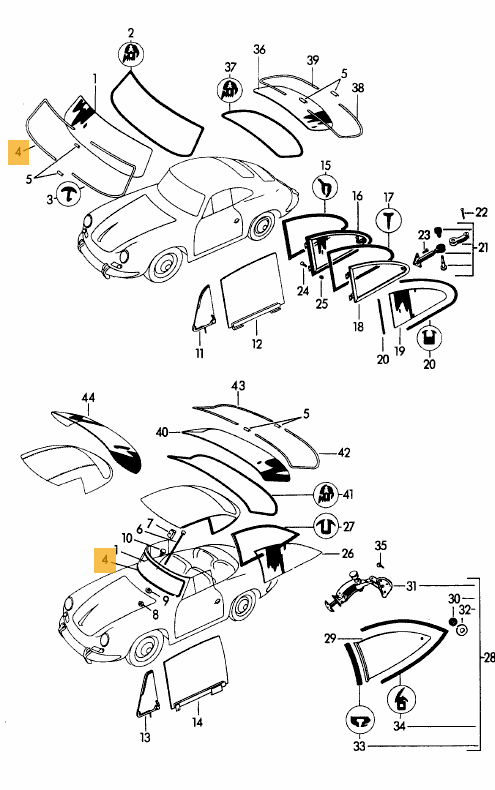 Windscreen Aluminium Chrome Look Trim (Front) Right - 356A, 356B T5 - Image 2