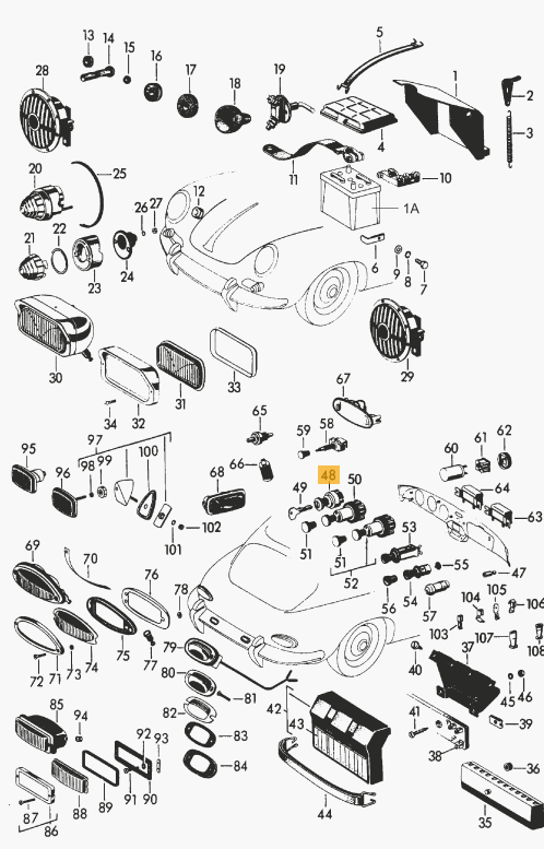 Ignition Barrel Switch, with 2 Porsche Keys - 356AT2, 356B, 356C - Image 4