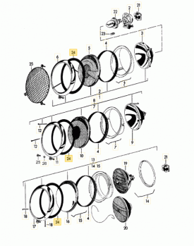 Headlight To Wing / Body Seal - all 356 - Image 2