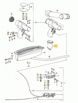 Dashboard, Fresh Air Outlet Hose, (under dash) -  356B T6, 356C - Image 2