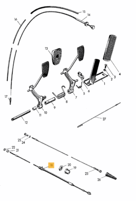 Clutch Cable (2085mm) with Housing  - 356 Pre-A - Image 2