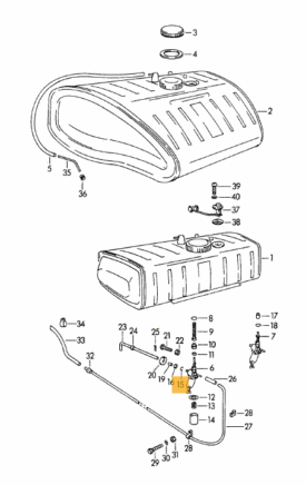 Fuel Tap Petcock Gasket Circlip- all 356 - Image 2