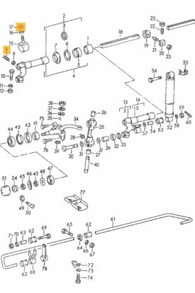 Torsion Bar (Front) Swing Arm Fastening Screw - all 356 - Image 2