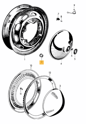 Wheel (lug) Nut , Ball Seat, Open Ended (Titanium) (Set of 20) - All 356 and 911 - Image 2