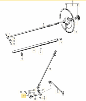 Steering Column Bolt Tab Washer - 356 356A - Image 2