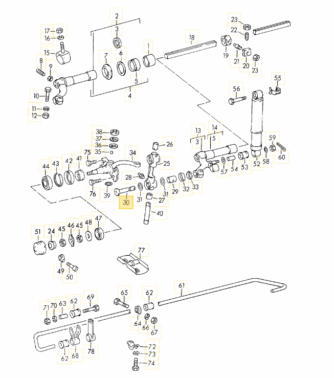 Link Pin Kit (Both Sides) (N.O.S.) - all 356 - Image 4