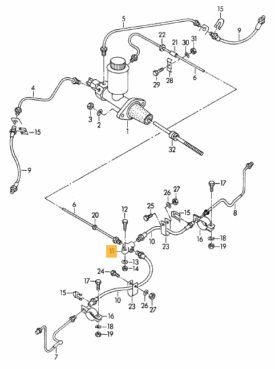 Brake Line, 3 Way Connector - all 356 - Image 2