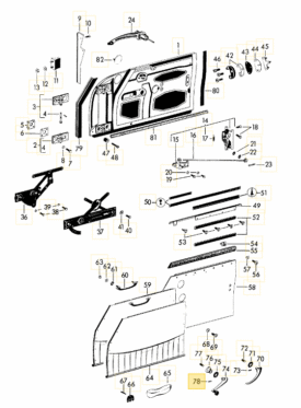 Door Handle & Window Crank Roll Pin Set (pack of four) - all 356 - Image 3