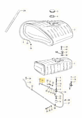 Fan Housing Loops and Early Fuel Petcock Lever, Grommet - 356, 356A, 356B T5 - Image 3