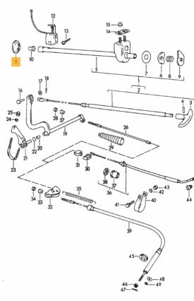 Brake, Emergency / Hand / Parking, Cable Boot Gaiter seal, Upper / top - all 356 - Image 2