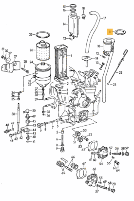 Oil Filler / Breather Cap / Cover / Lid Gasket / Rubber Seal - 356, 356A - Image 2