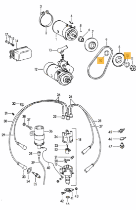 Dynamo / Generator Pulley Shim  - all 356 - Image 2