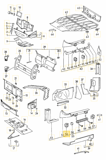 Heater Tube Support Bracket / Longitudinal Reinforcement Plates, T6, LEFT (Simonsen Panel) - 356B T6, 356C - Image 2