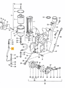 Oil Filter Inlet Hose (Steel Braided) - 356, 356A - Image 2