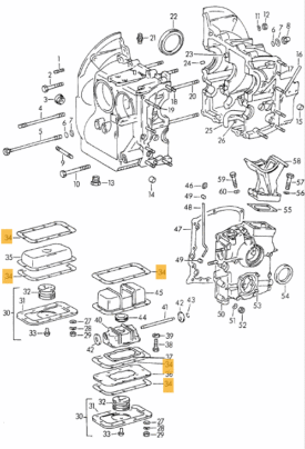 Oil Sump Plate Gasket - 356A 356B 356C and 912 - Image 3