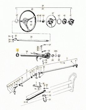 Steering Column (Lower) Support Grommet - all 356 - Image 3