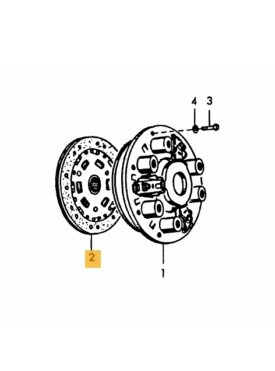 Clutch Plate, Centre Friction Disc, Spring Type , 180mm - 356, 356A, 356B - Image 2