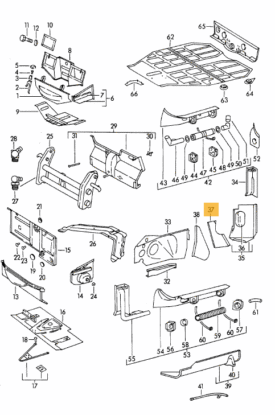 Hingeplate Reinforcement, Right (T1&T2)-(Simonsen Panel) - 356A - Image 3