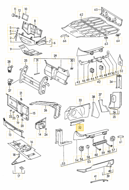 Reinforcement Front Strut, Right (T1-T6)-(Simonsen Panel) - 356A, 356B, 356C - Image 3