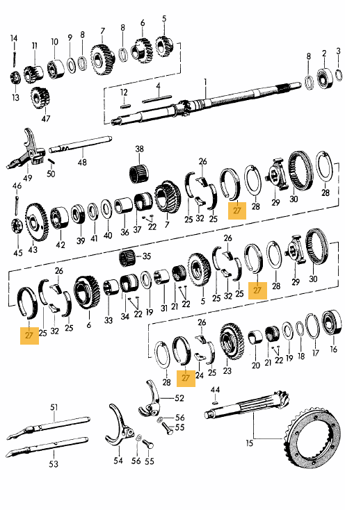 Gearbox / Transmission Synchromesh Ring - 716 & 741 Transmission - Image 2