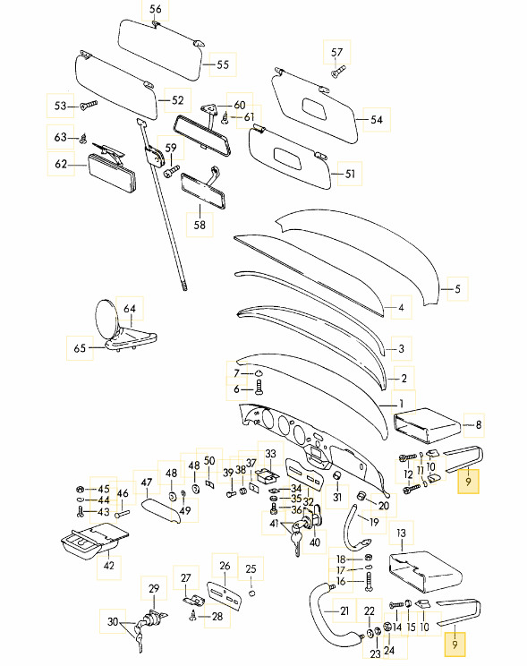 Glove Box Installation Hardware Kit - 356A, 356B, 356C - Image 2