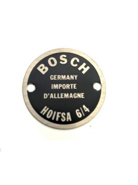 Horn Data Plate, Bosch, Double Hole, Left Horn - 356A 356B 356C