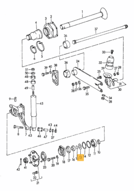 Axle (Rear) Wheel Bearing Washer - all 356 - Image 2