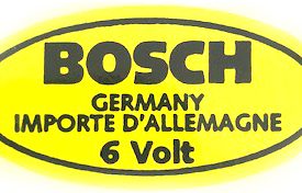 Decal / Sticker,  Ignition Coil Bosch 6 Volt - 356  