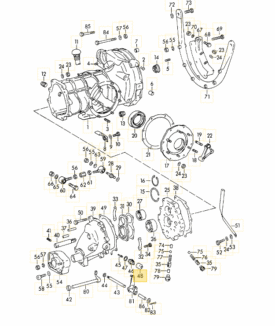 Reverse and Brake Switch Rubber Boot - all 356 - Image 2