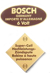 Decal / Sticker, Bosch, Blue Coil  - 6v